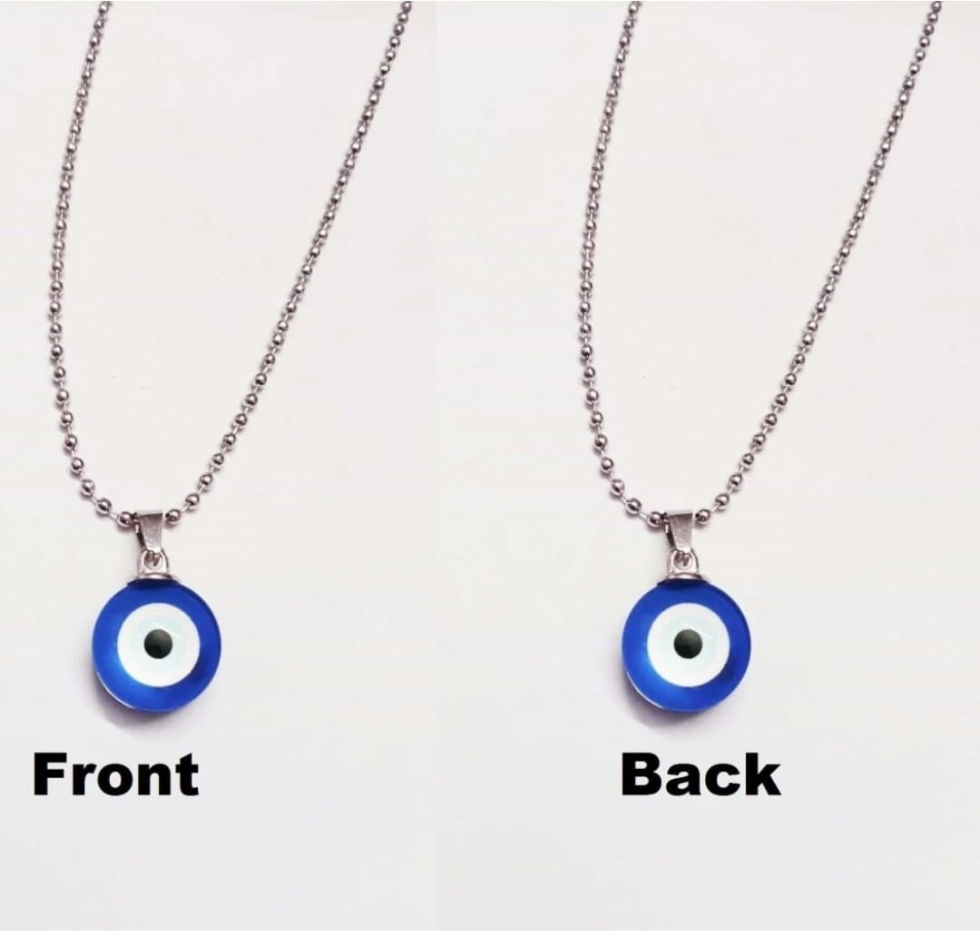 Blue Evil Eye Beads Style Chain Necklace Pendant