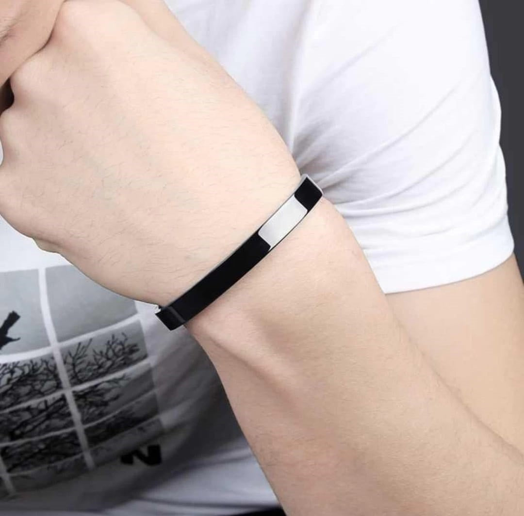 Premium Polished Boys Wristband Bracelet