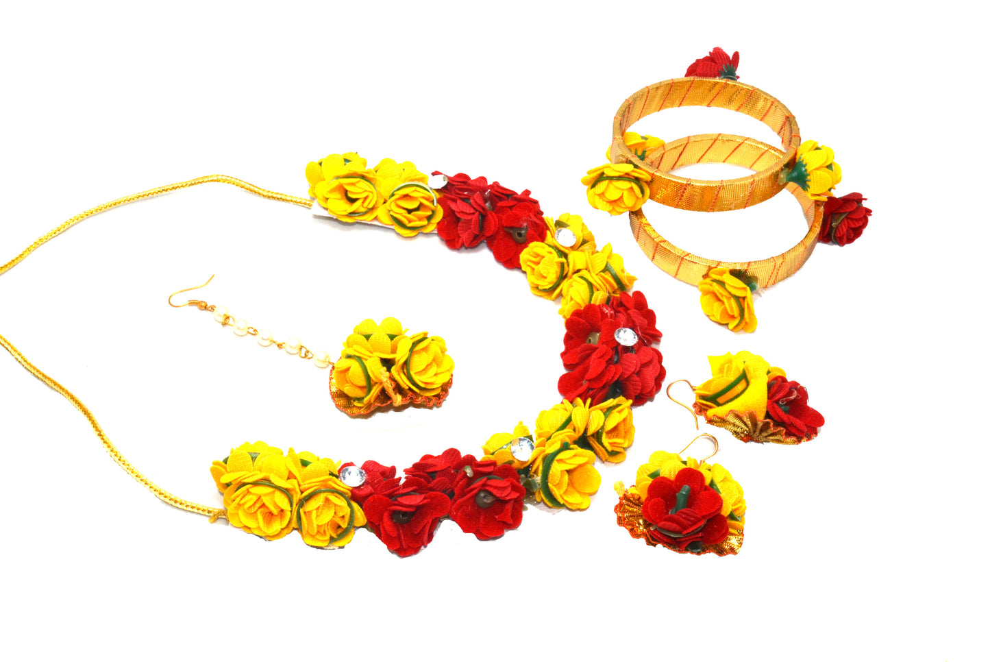 Premium Wedding Haldi Complete Jewellery Set