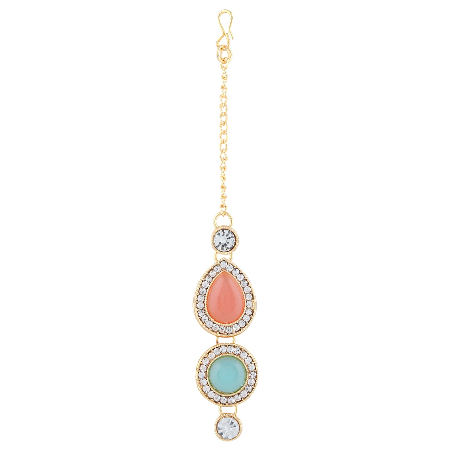 Multicolor Kundan Necklace and Earring Set With Pearl Mala – Traditional Indian Jewelry for Women