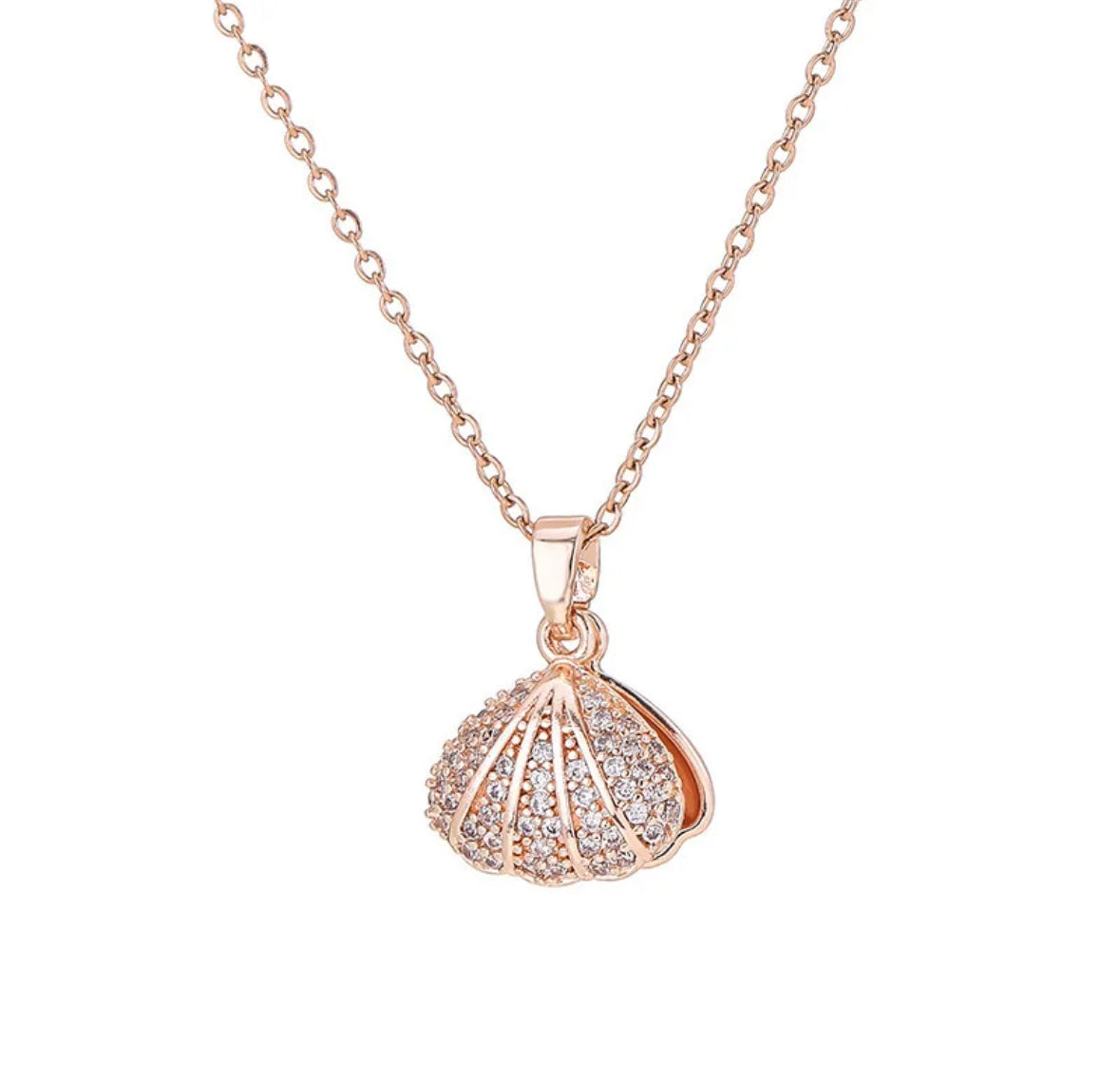 "Elegant Shell Pendant: Nature-Inspired Charm with Timeless Elegance"