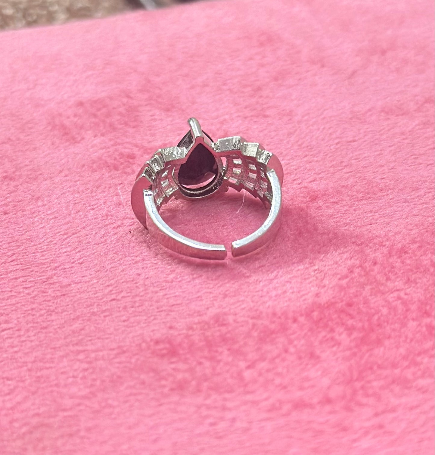 AD Stones Studded Adjustable Size Cocktail Ring
