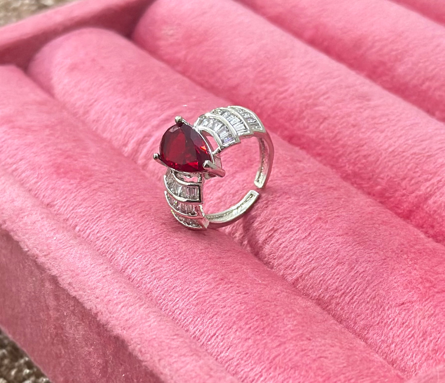 AD Stones Studded Adjustable Size Cocktail Ring