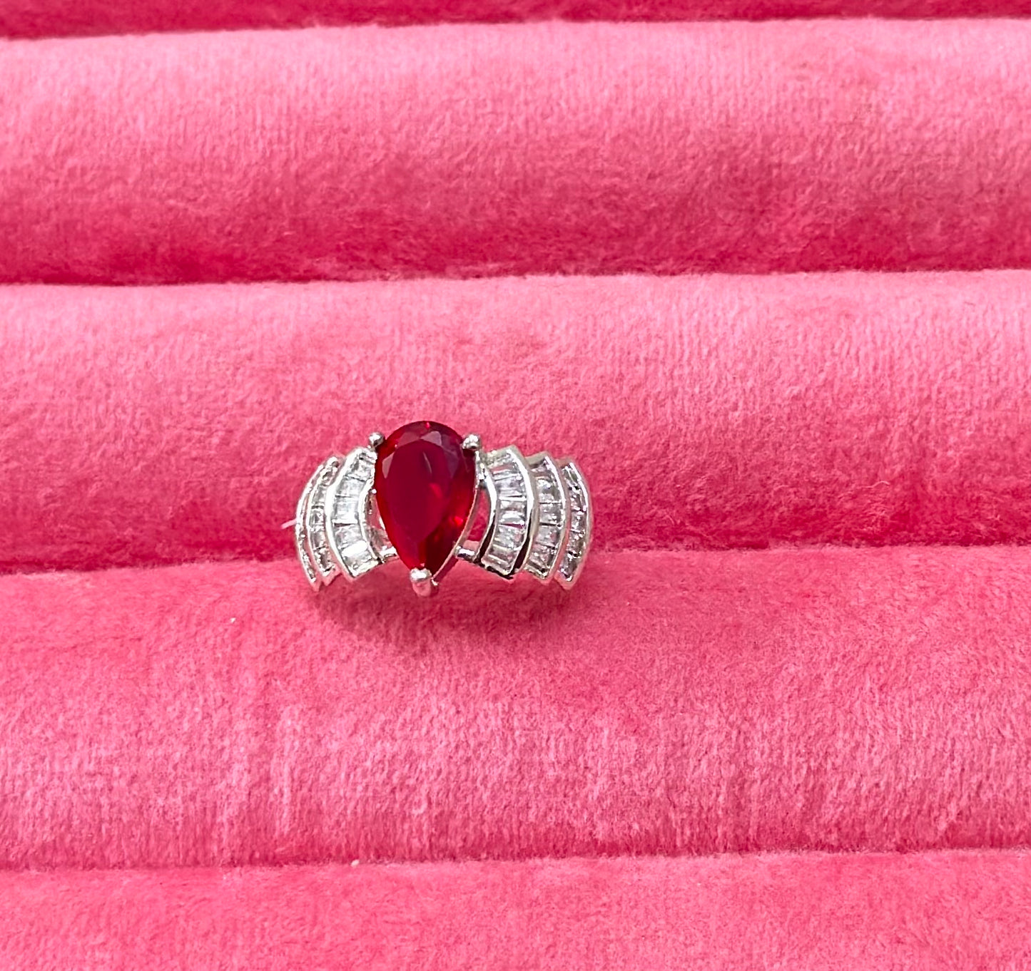 AD Stones Studded Adjustable Size Cocktail Ring