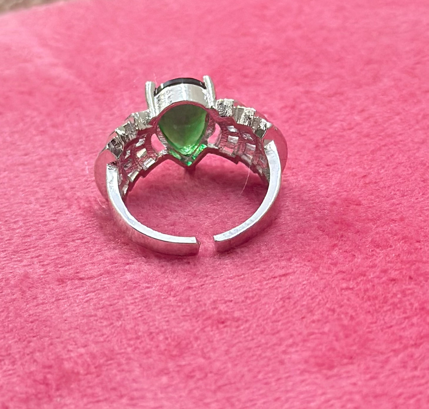 AD Stones Studded Adjustable Size Cocktail Ring