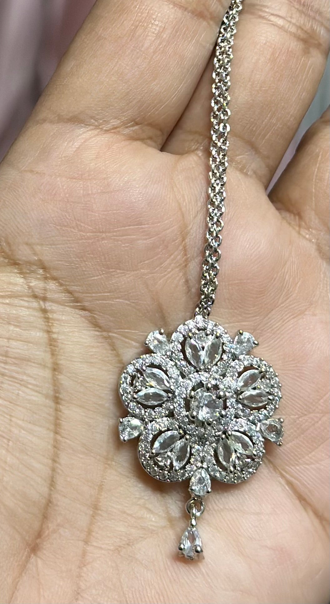 Premium AD Stones Studded Single Chain Stranded Mangtikka For Women and Girls