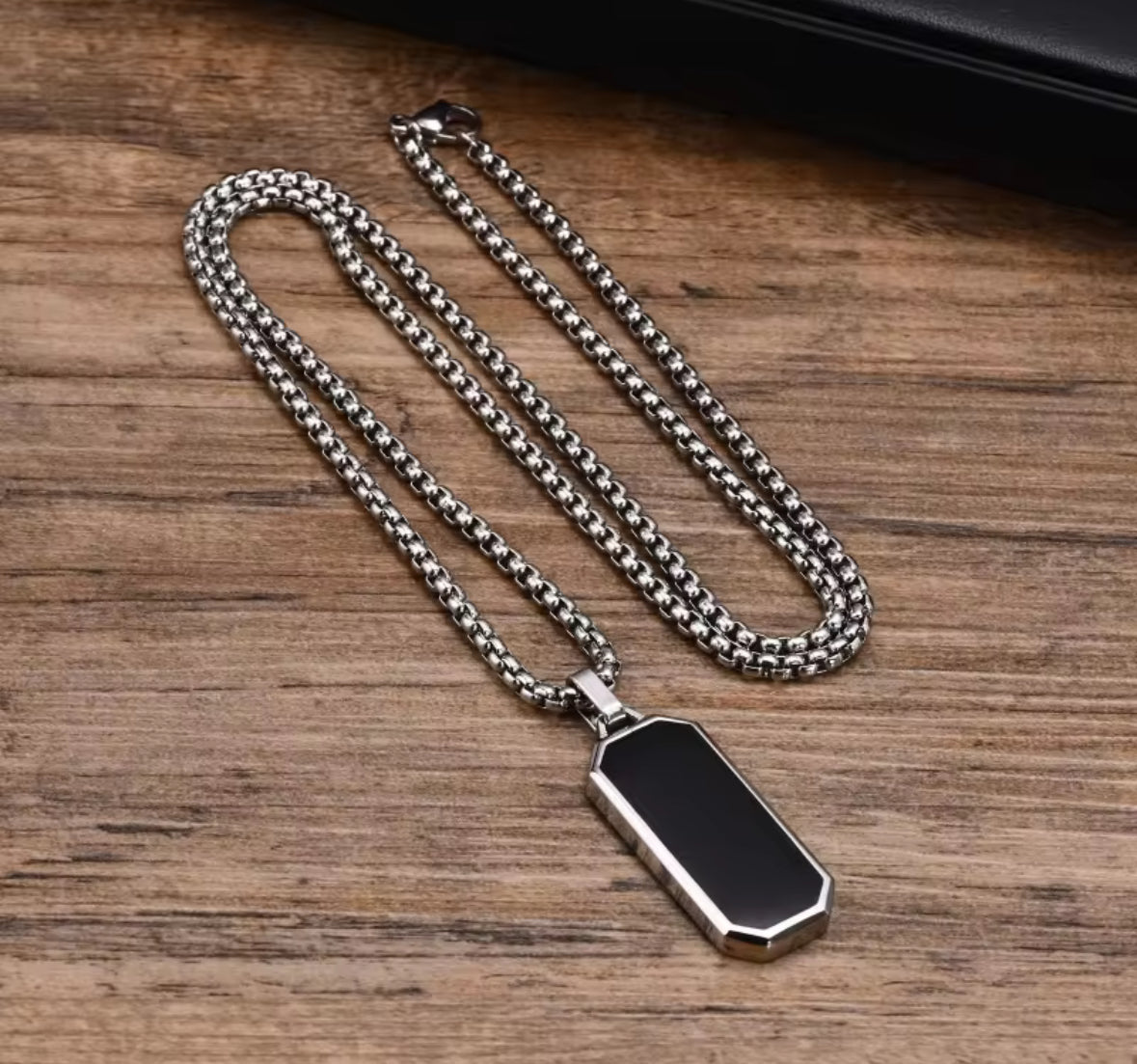 Combo of 2 Rectangle and Square Fashion Necklace Chain