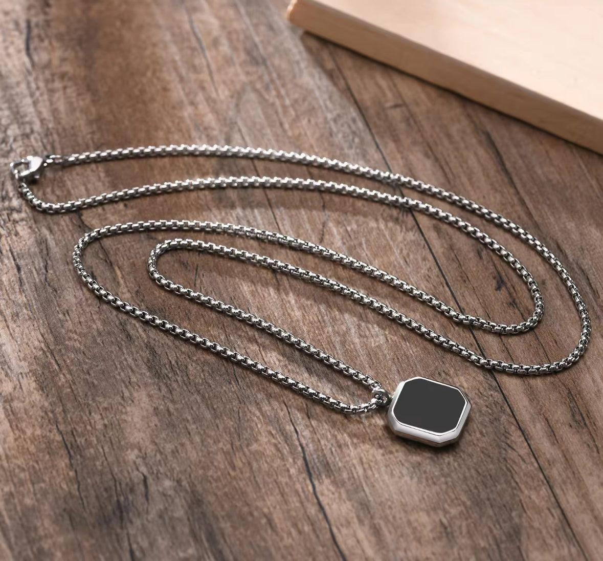 Combo of 2 Square and Round Fashion Necklace Chain
