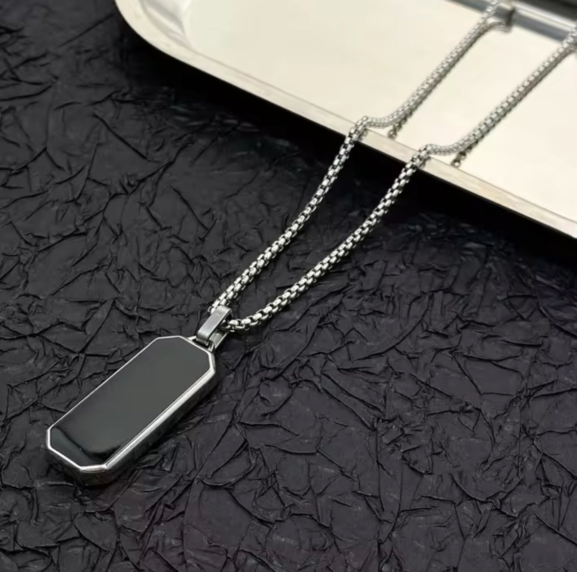 Combo of 2 Rectangle and Square Fashion Necklace Chain