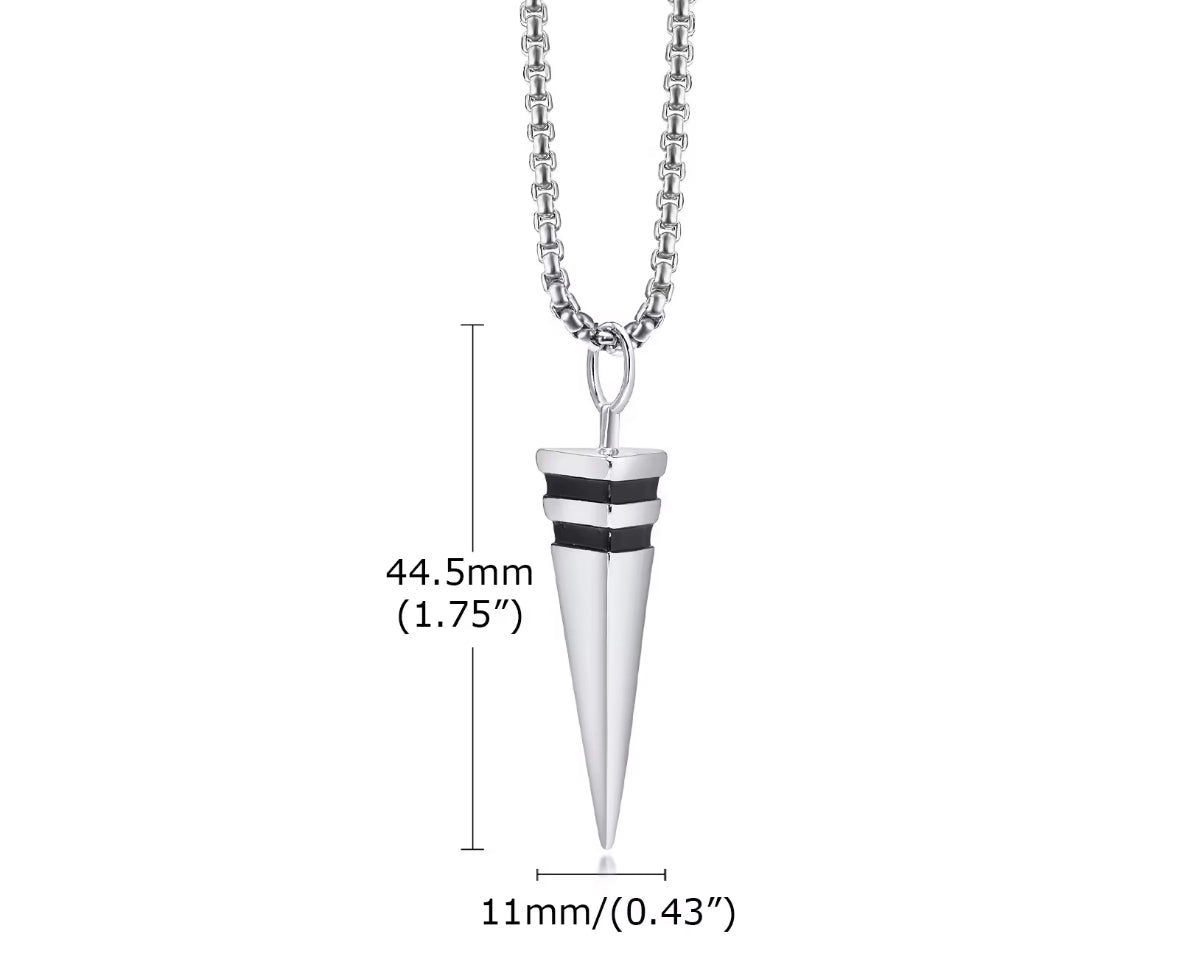 Combo of Chain Hand Bracelet and Down Arrow Necklace Pendant Box Chain
