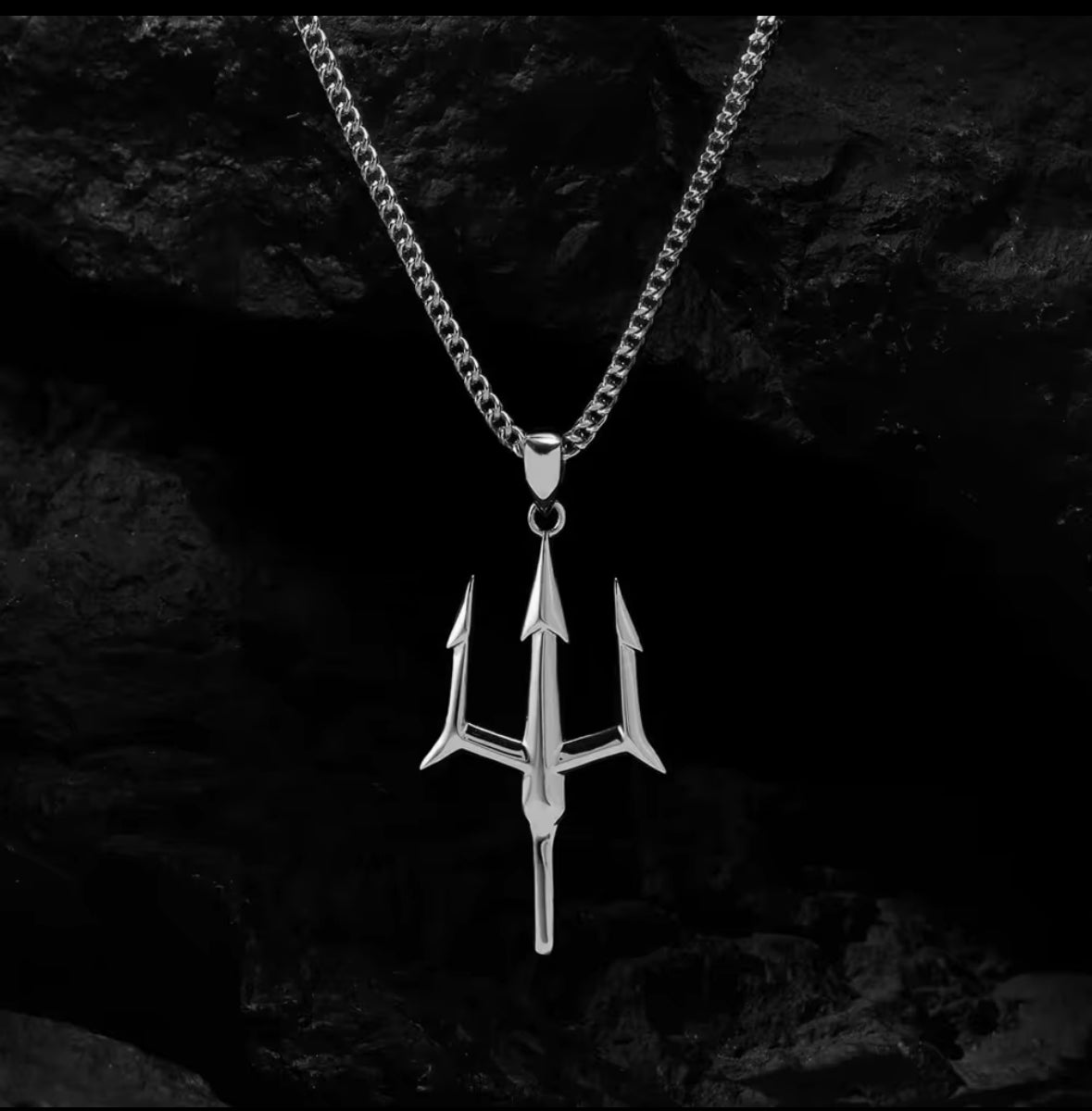 Premium Trident Style Necklace Pendent Chain