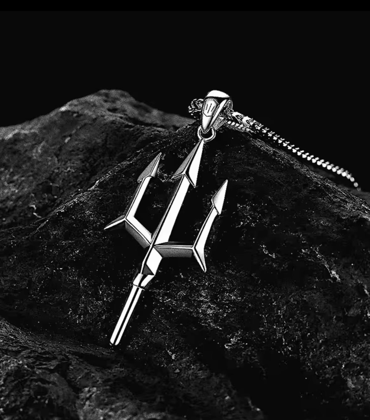 Premium Trident Style Necklace Pendent Chain