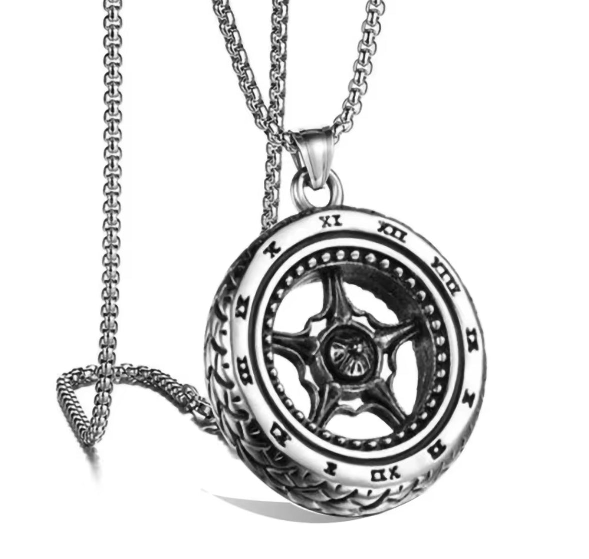 Round Western Style Necklace Pendent Chain