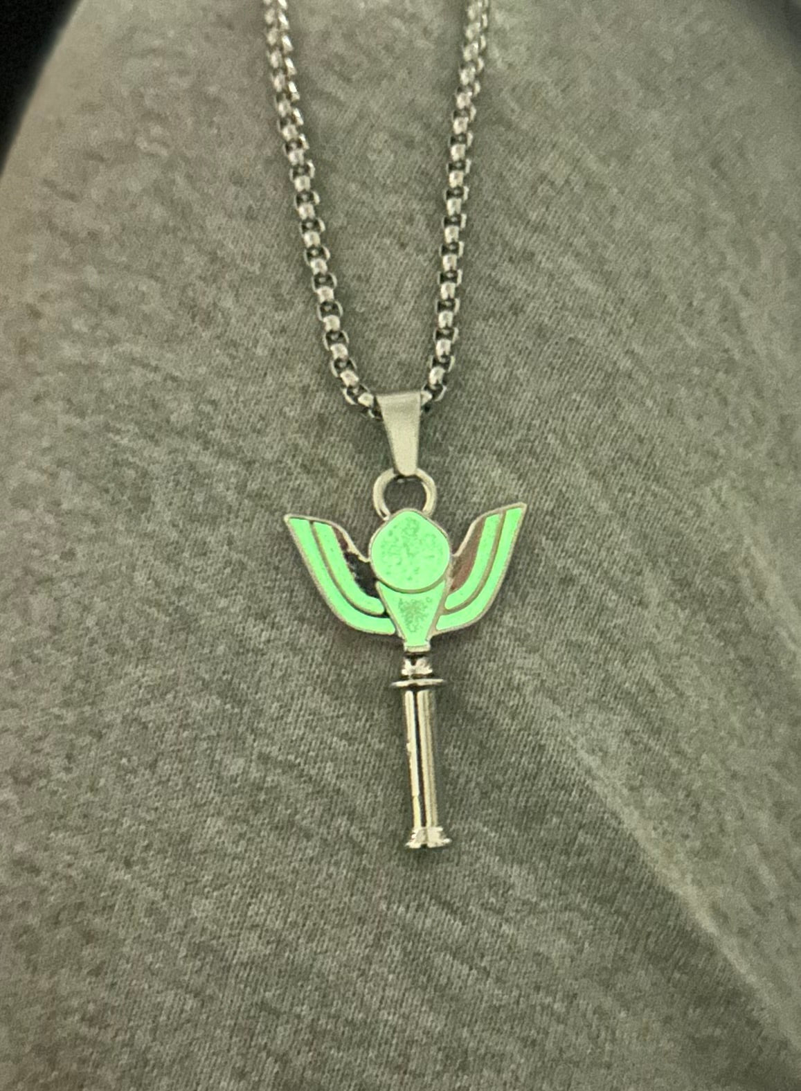 Radium Night Glowing Western Necklace Pendent Chain