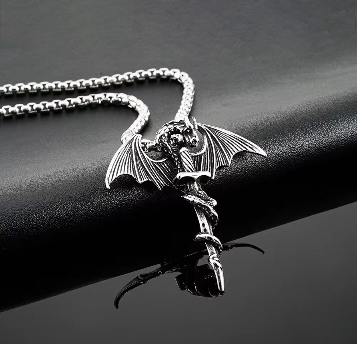 Dragon Sword Western Necklace Pendent Chain