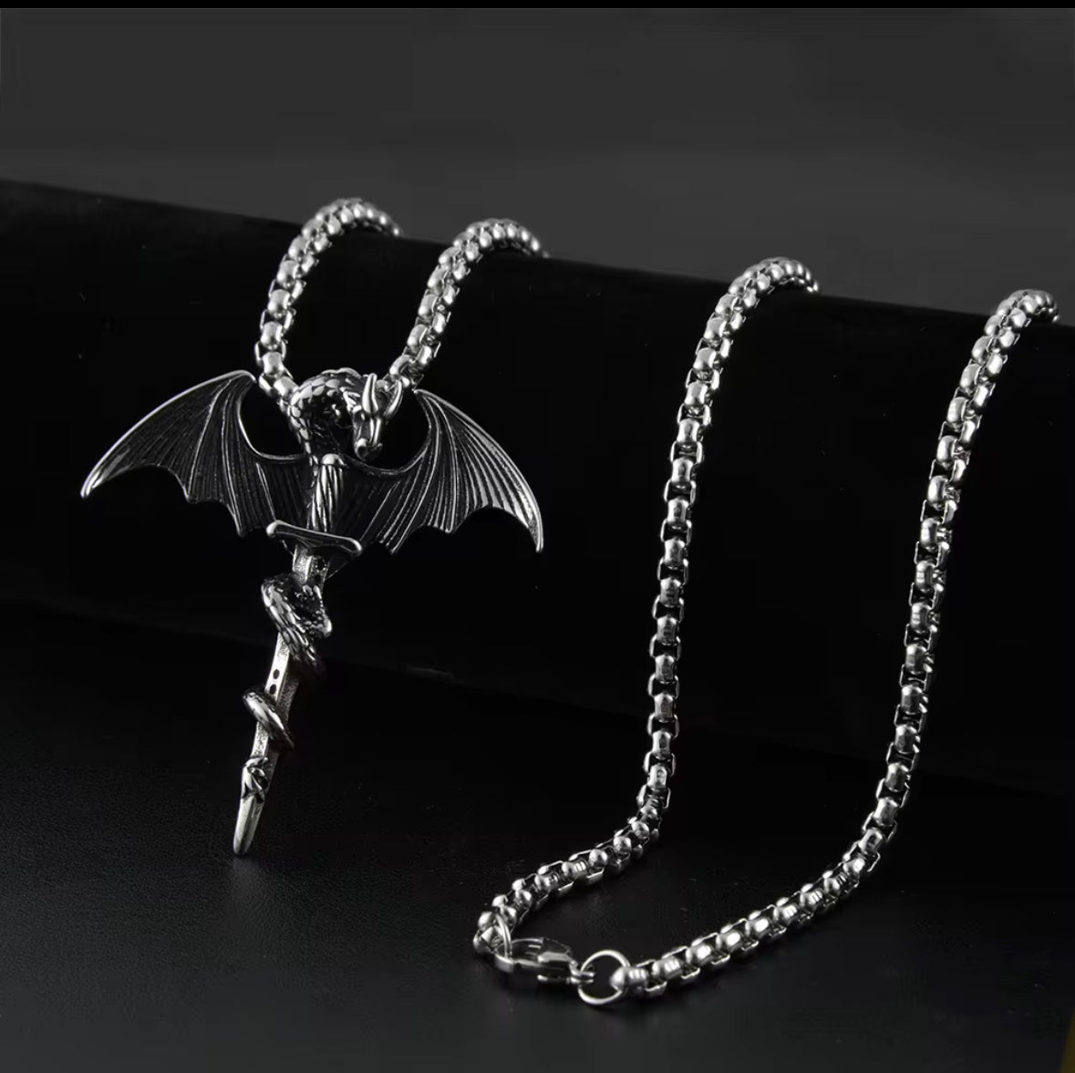 Dragon Sword Western Necklace Pendent Chain