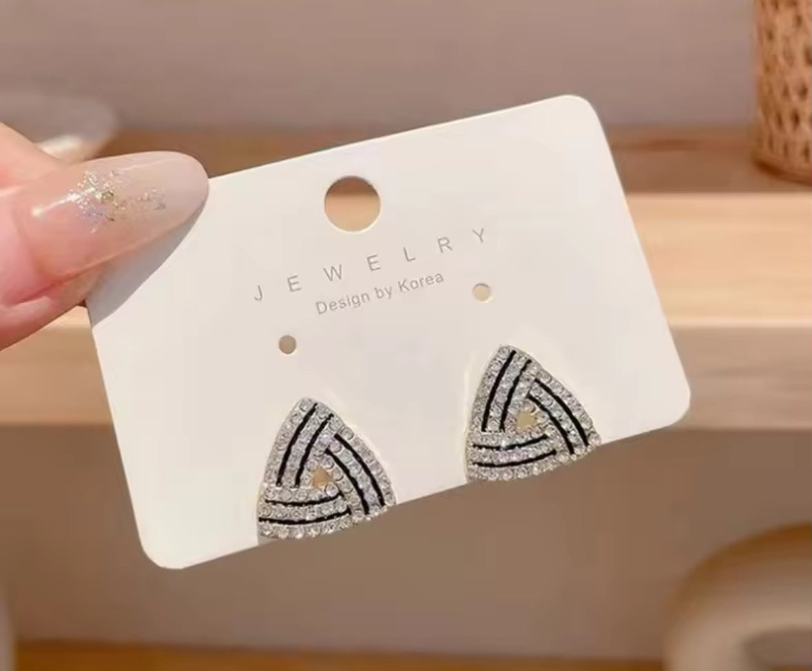 Designer Stones Studded Minimal Korean Push Plugs Stud Earrings