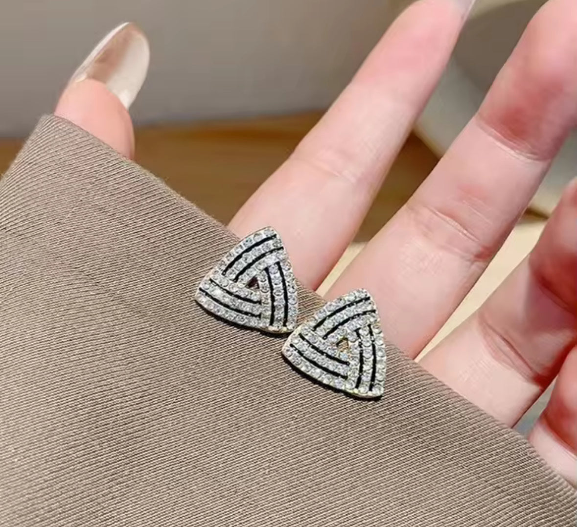 Designer Stones Studded Minimal Korean Push Plugs Stud Earrings