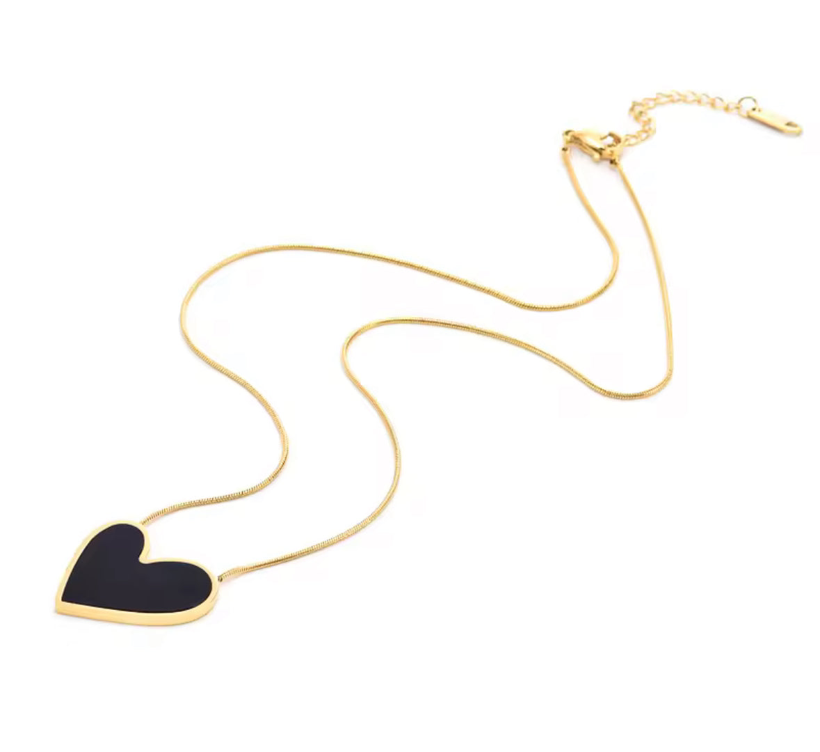 Marble Heart Pendant Necklace – Dainty & Minimalist Jewelry
