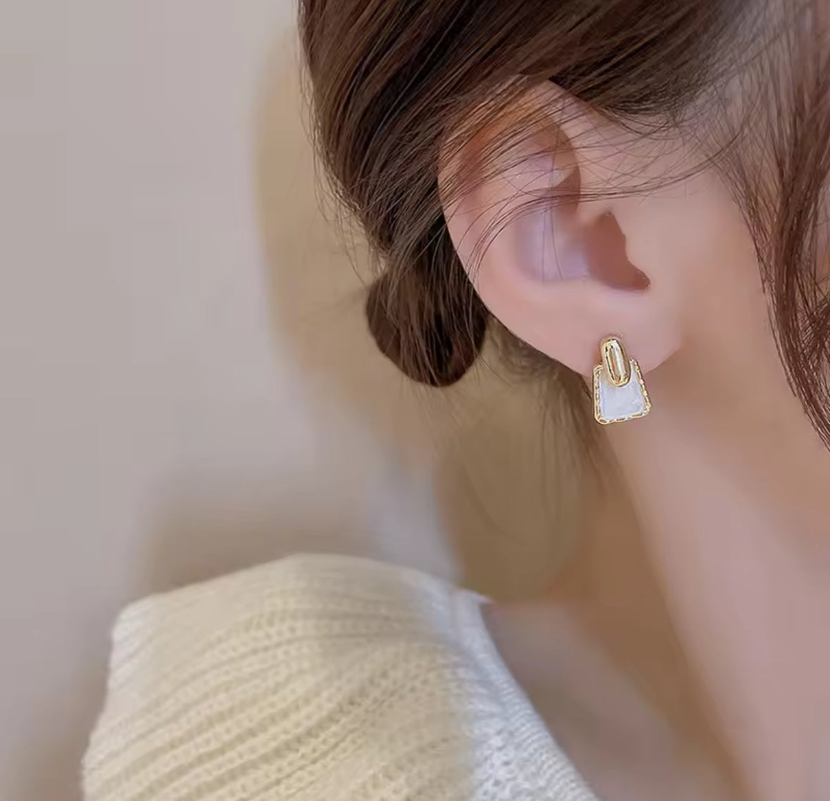 Minimal Drop Korean Imitation Earrings – Chic & Affordable Styles