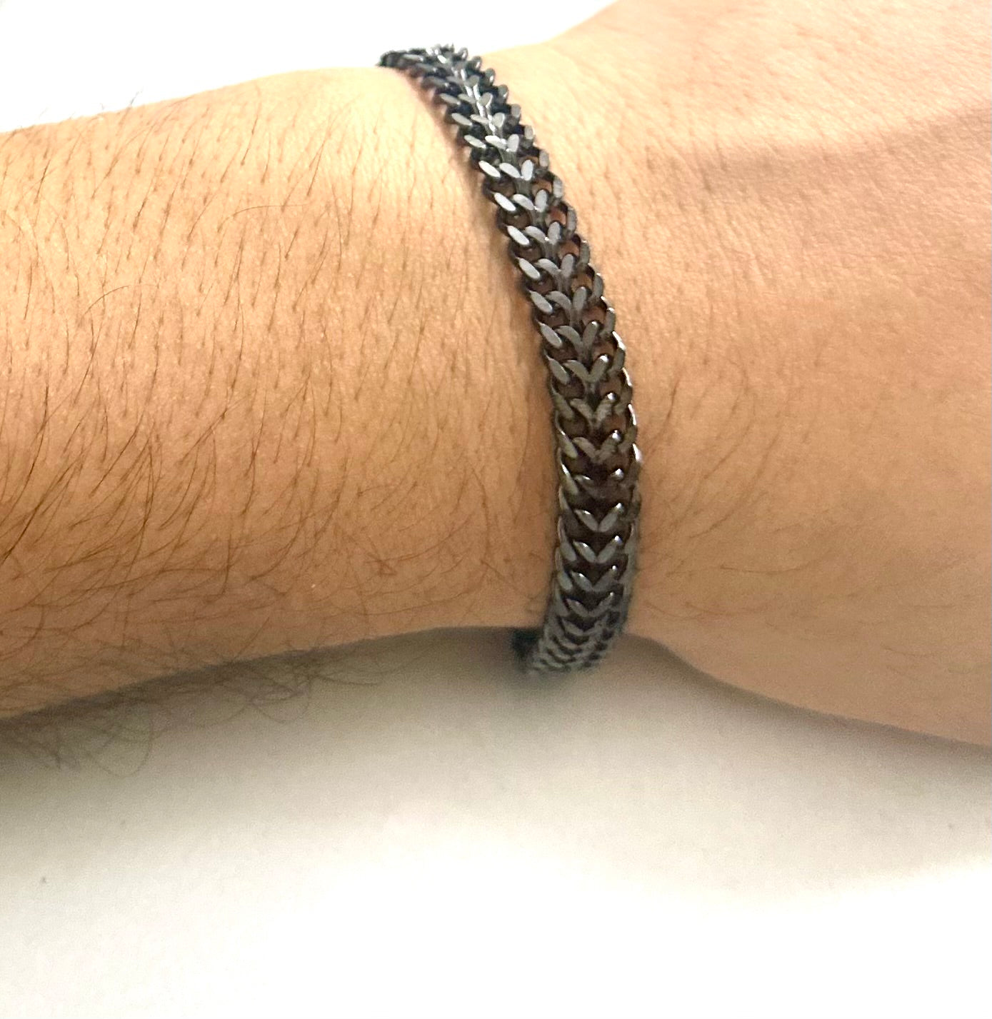 Men’s Flat Chain Bracelet – Sleek Stainless Steel Link Wristband