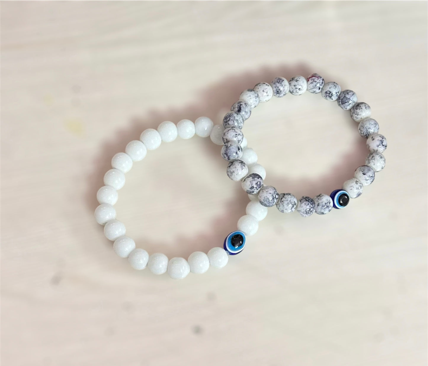 Combo of 2 Onxy Beads Adjustable Unisex Hand Bracelet