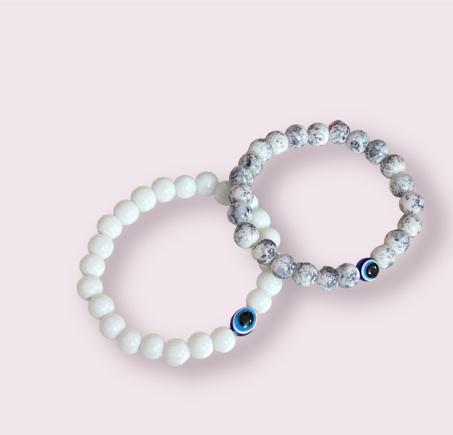 Combo of 2 Onxy Beads Adjustable Unisex Hand Bracelet