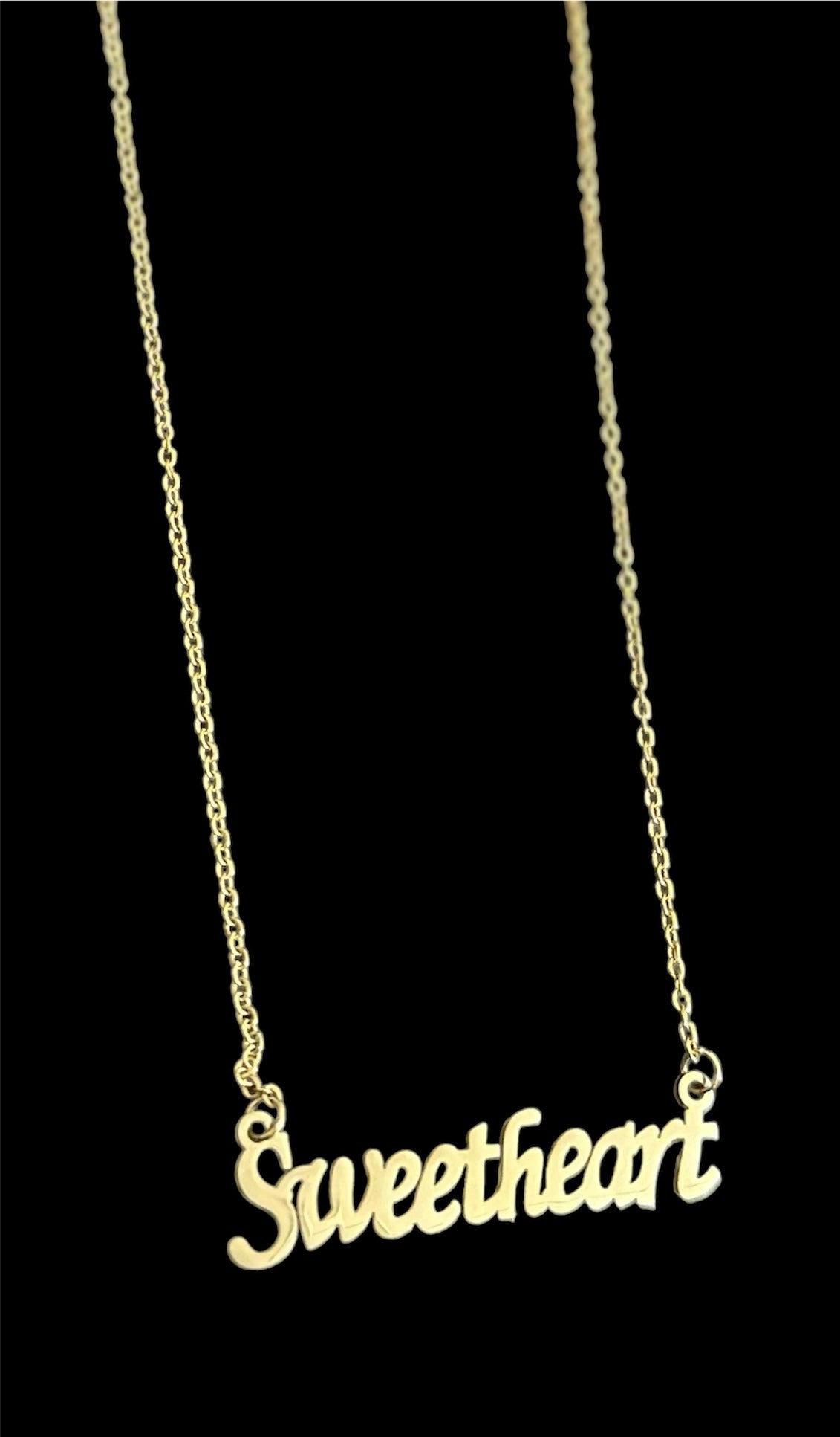 Golden Stainless Steel Necklace Pendant Chain For Women and Girls