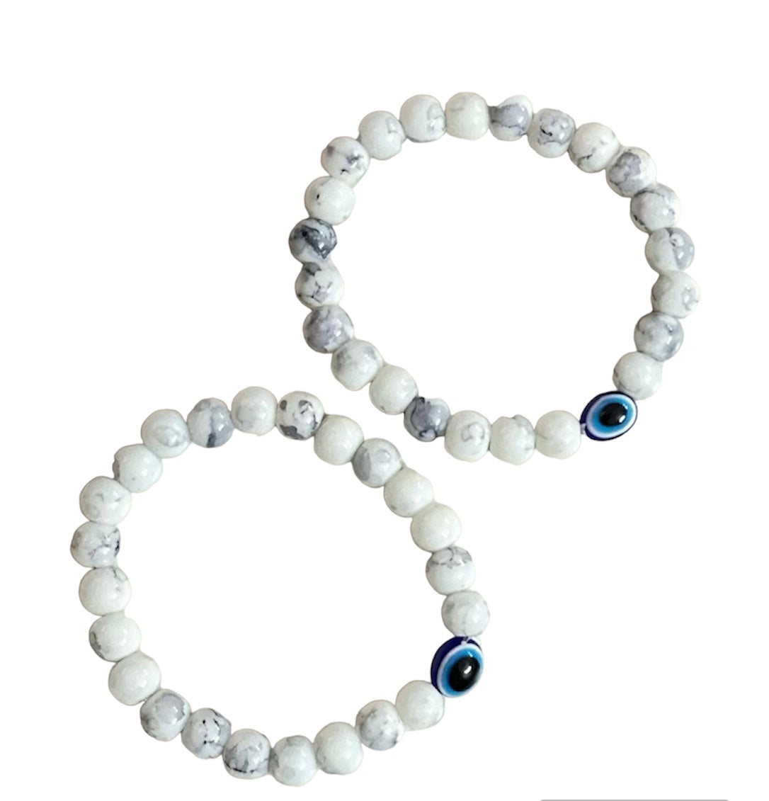 Onxy Stones Studded Adjustable Unisex Hand Bracelet