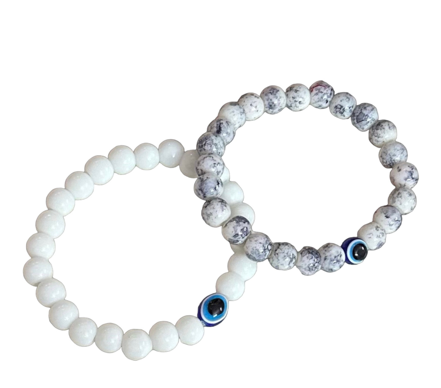 Combo of 2 Onxy Beads Adjustable Unisex Hand Bracelet