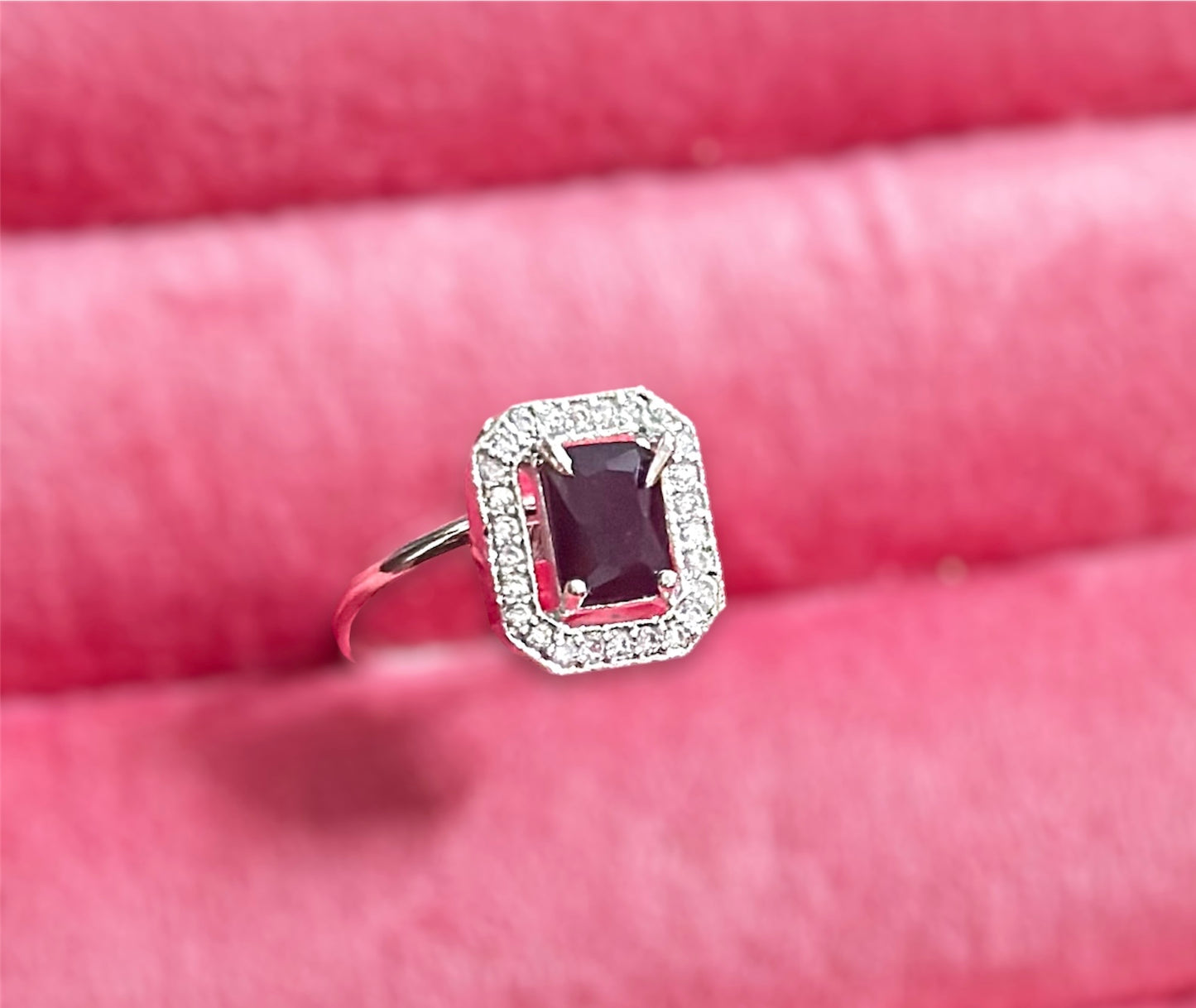 Premium AD Stones Studded Adjustable Size Hand Finger Ring For Women and Girls