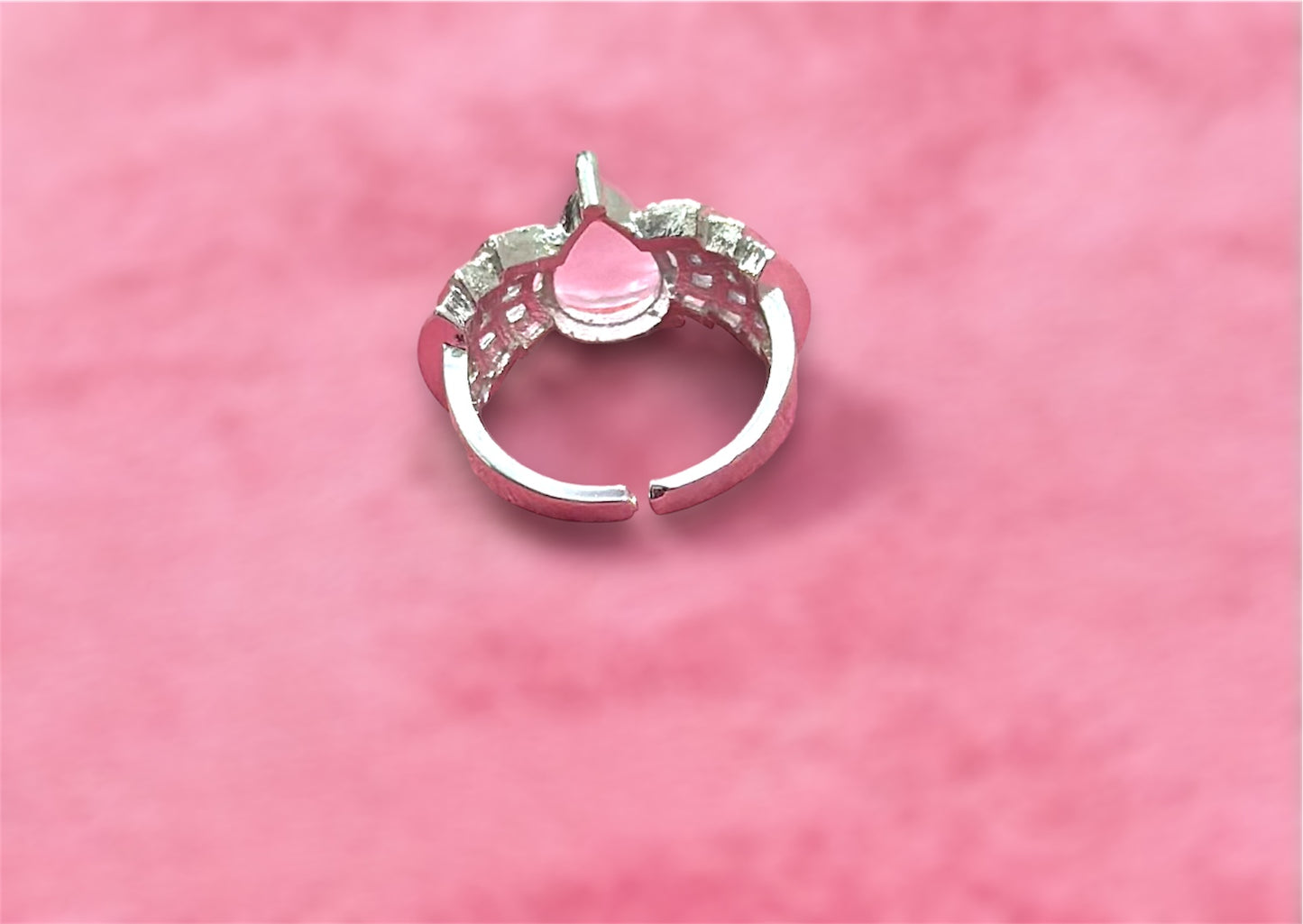 AD Stones Studded Adjustable Size Cocktail Ring