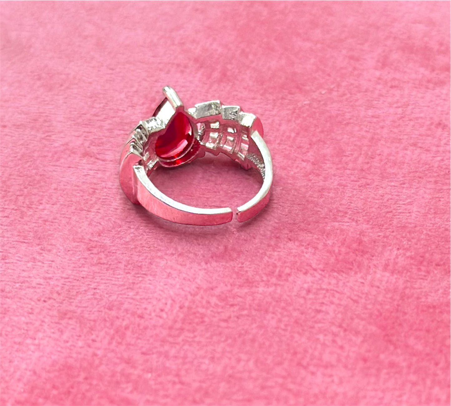 AD Stones Studded Adjustable Size Cocktail Ring