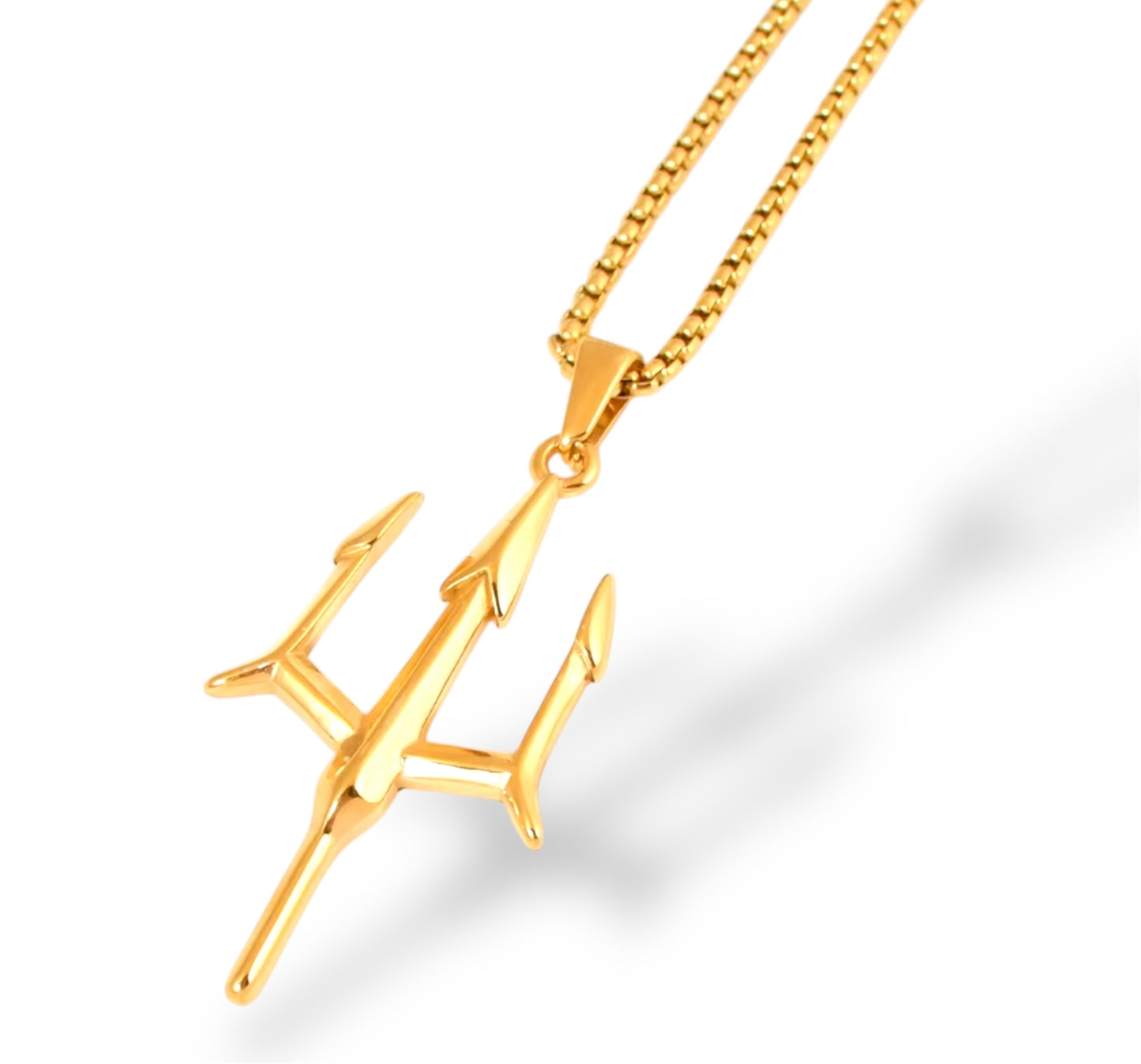 Premium Trident Style Necklace Pendent Chain