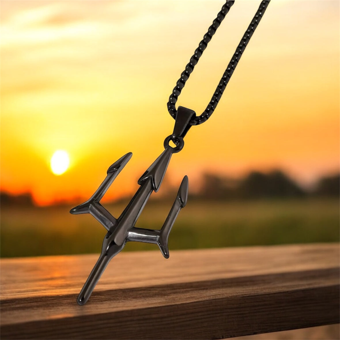 Premium Trident Style Necklace Pendent Chain
