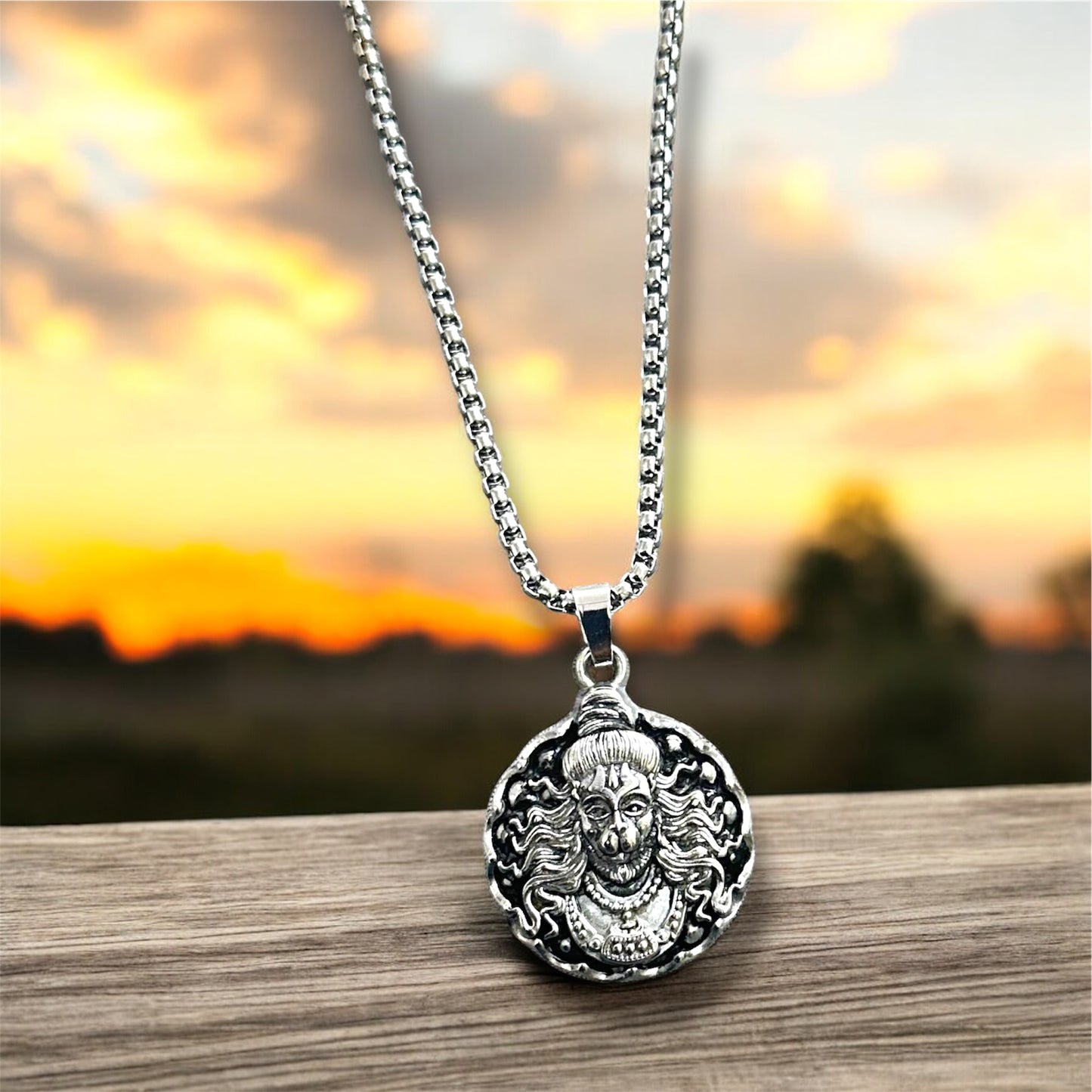 Lord Hanuman Ji Inspired Pendent Necklace Chain