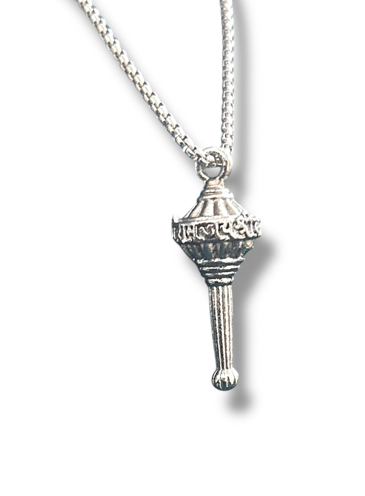 Jai Shri Ram Written Hanuman Ji Gada Necklace Pendent Chain