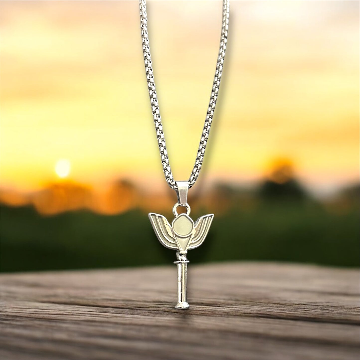 Radium Night Glowing Western Necklace Pendent Chain