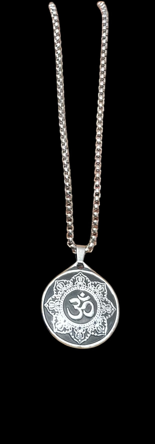 Om Pendant Necklace with Mandala Design – Spiritual Jewelry for Men & Women