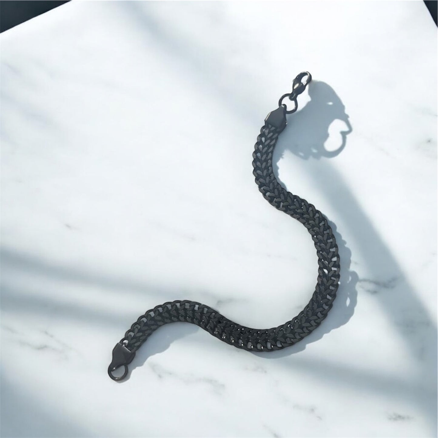 Men’s Flat Chain Bracelet – Sleek Stainless Steel Link Wristband