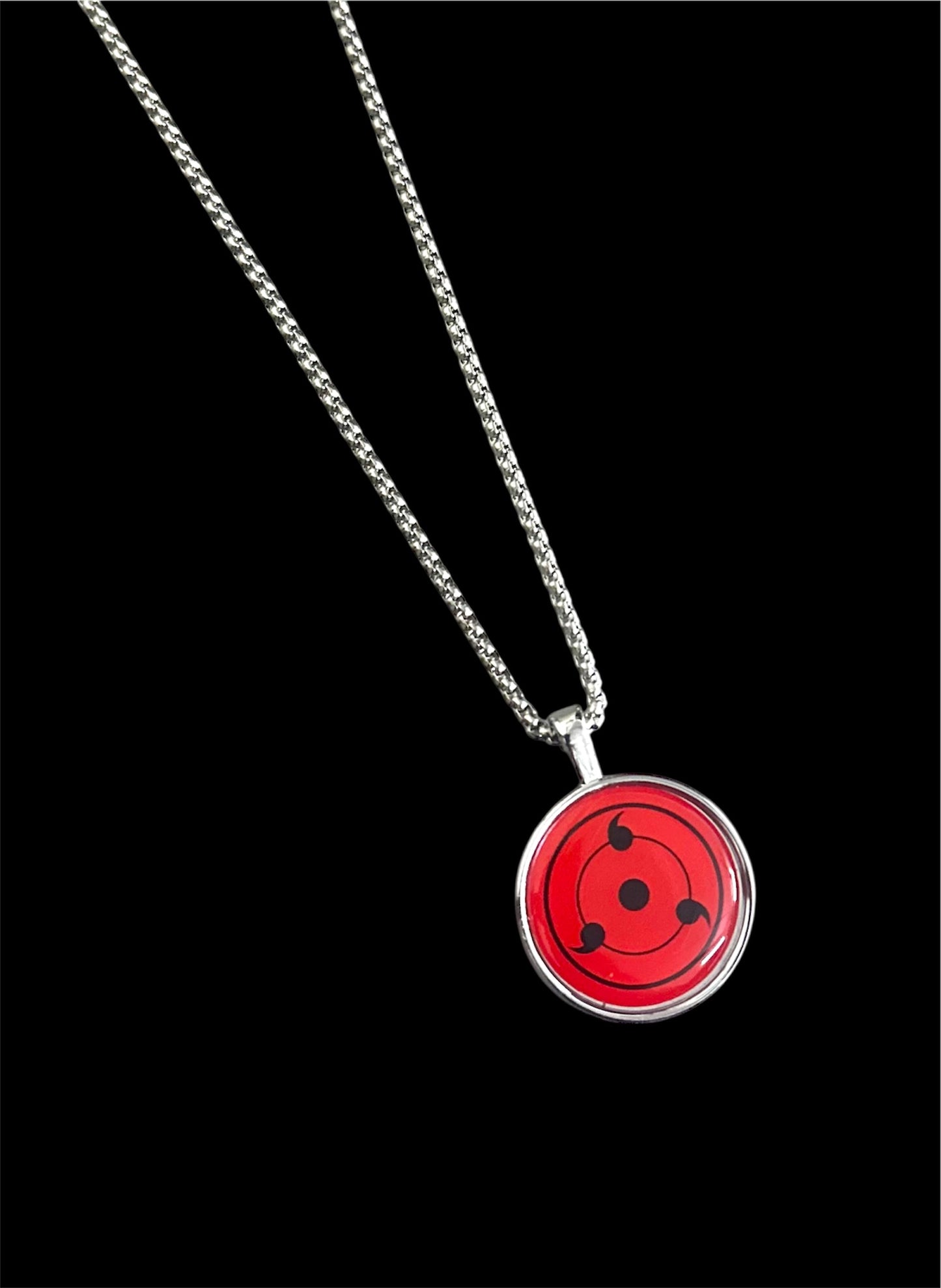 Classic Sharingan Necklace – Naruto Uchiha Clan Pendant