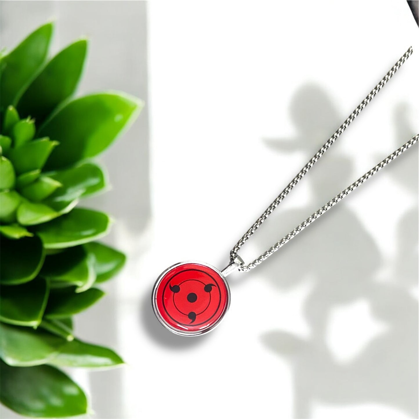 Classic Sharingan Necklace – Naruto Uchiha Clan Pendant