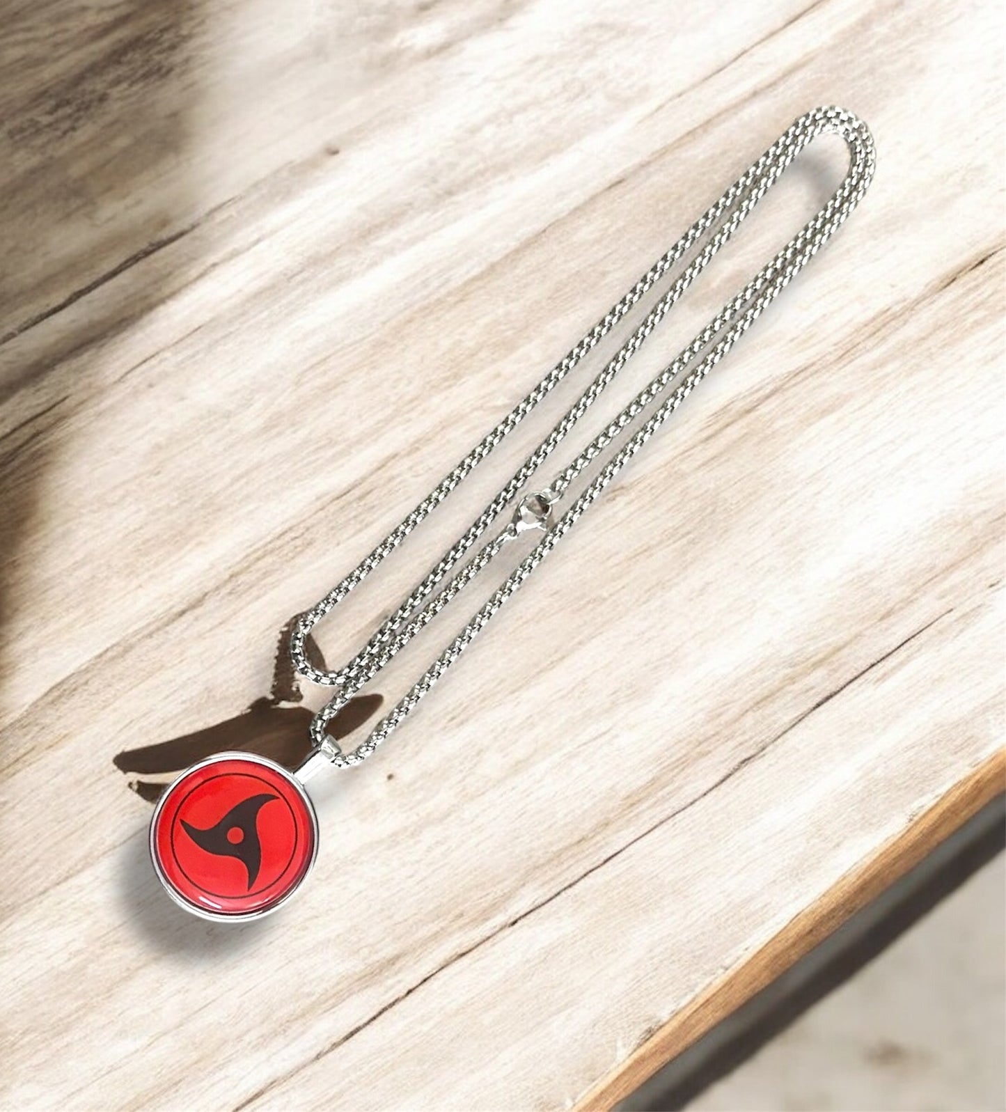 Uchiha Sasuke Mangekyō Sharingan Necklace – Naruto Anime Pendant