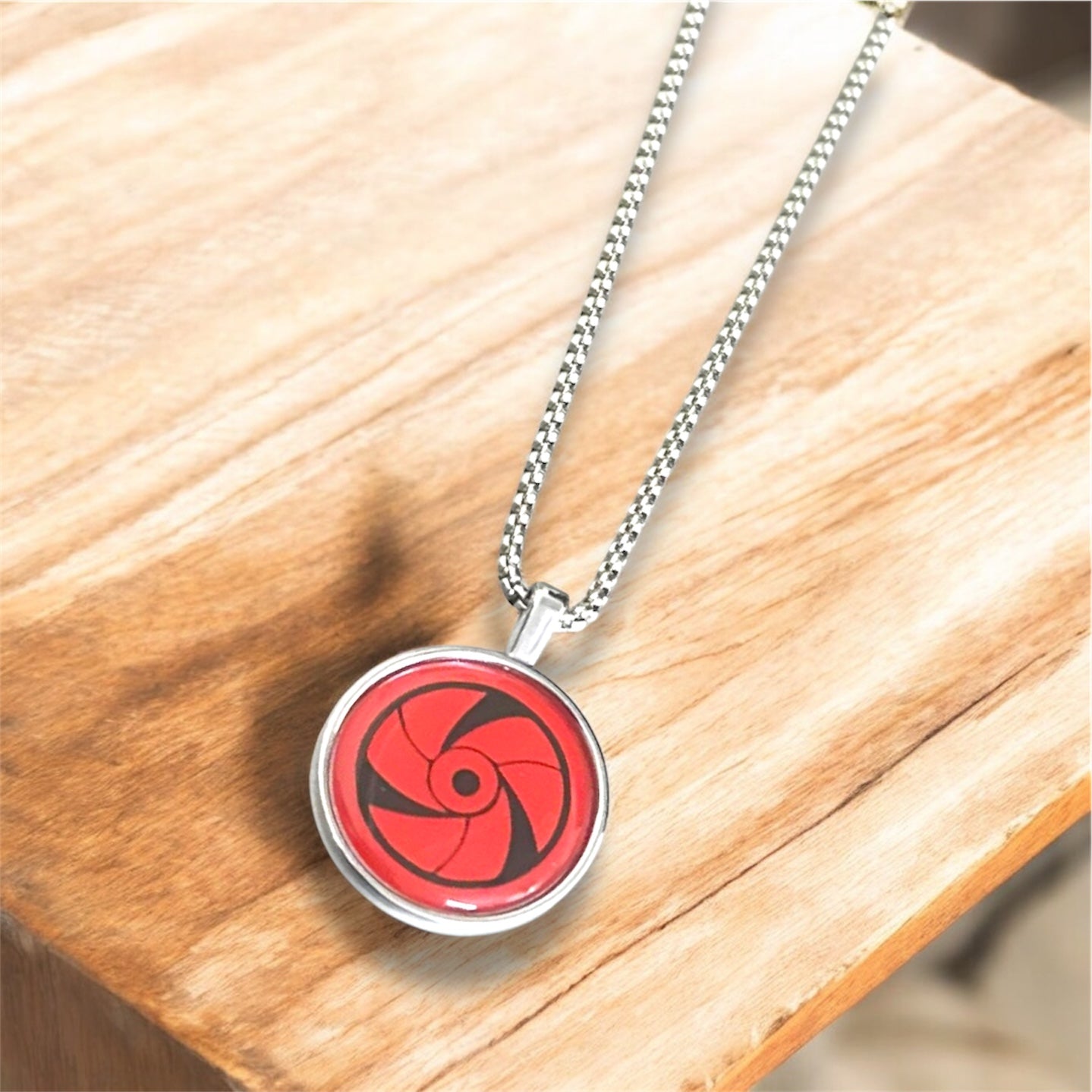 Kakashi Mangekyō Sharingan Necklace – Naruto Shippuden Anime Pendant
