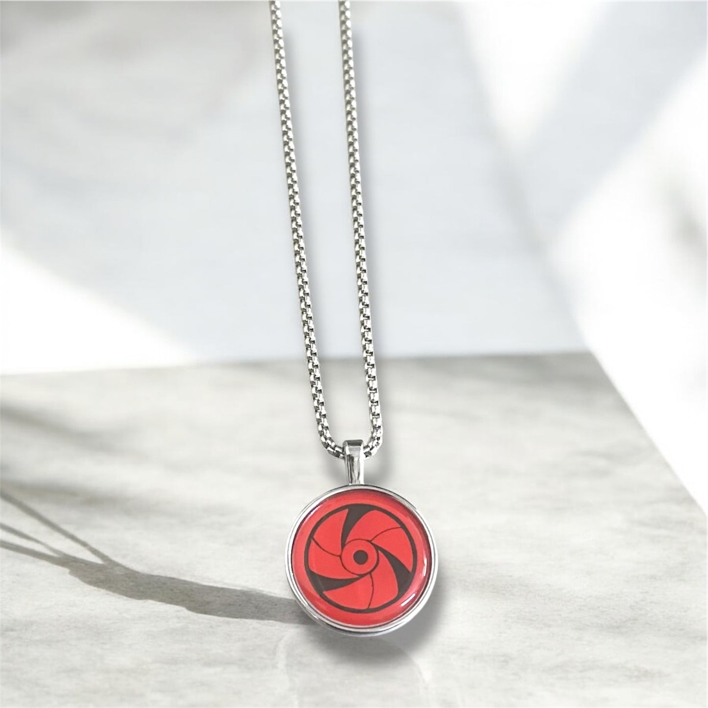 Kakashi Mangekyō Sharingan Necklace – Naruto Shippuden Anime Pendant
