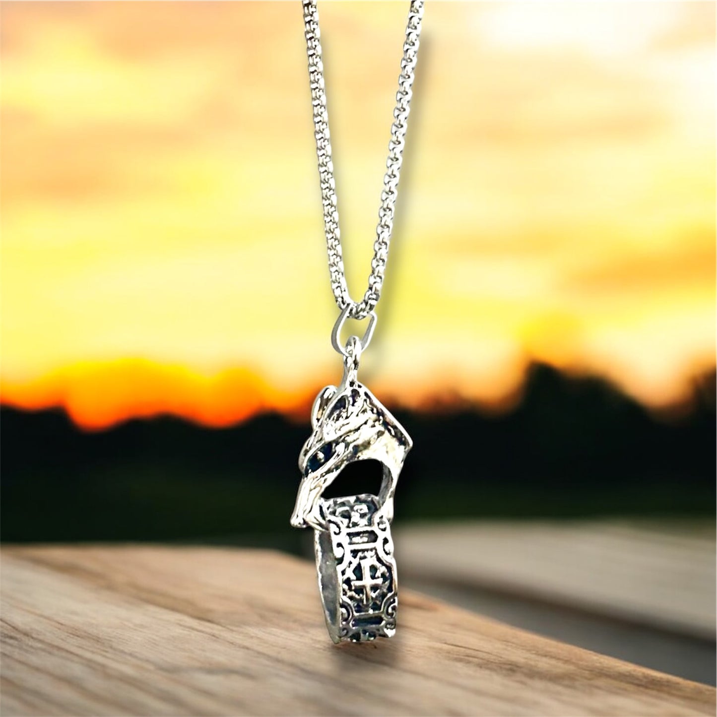 Dragon Claw Ring Pendant Necklace – Gothic Statement Jewelry for Men & Women