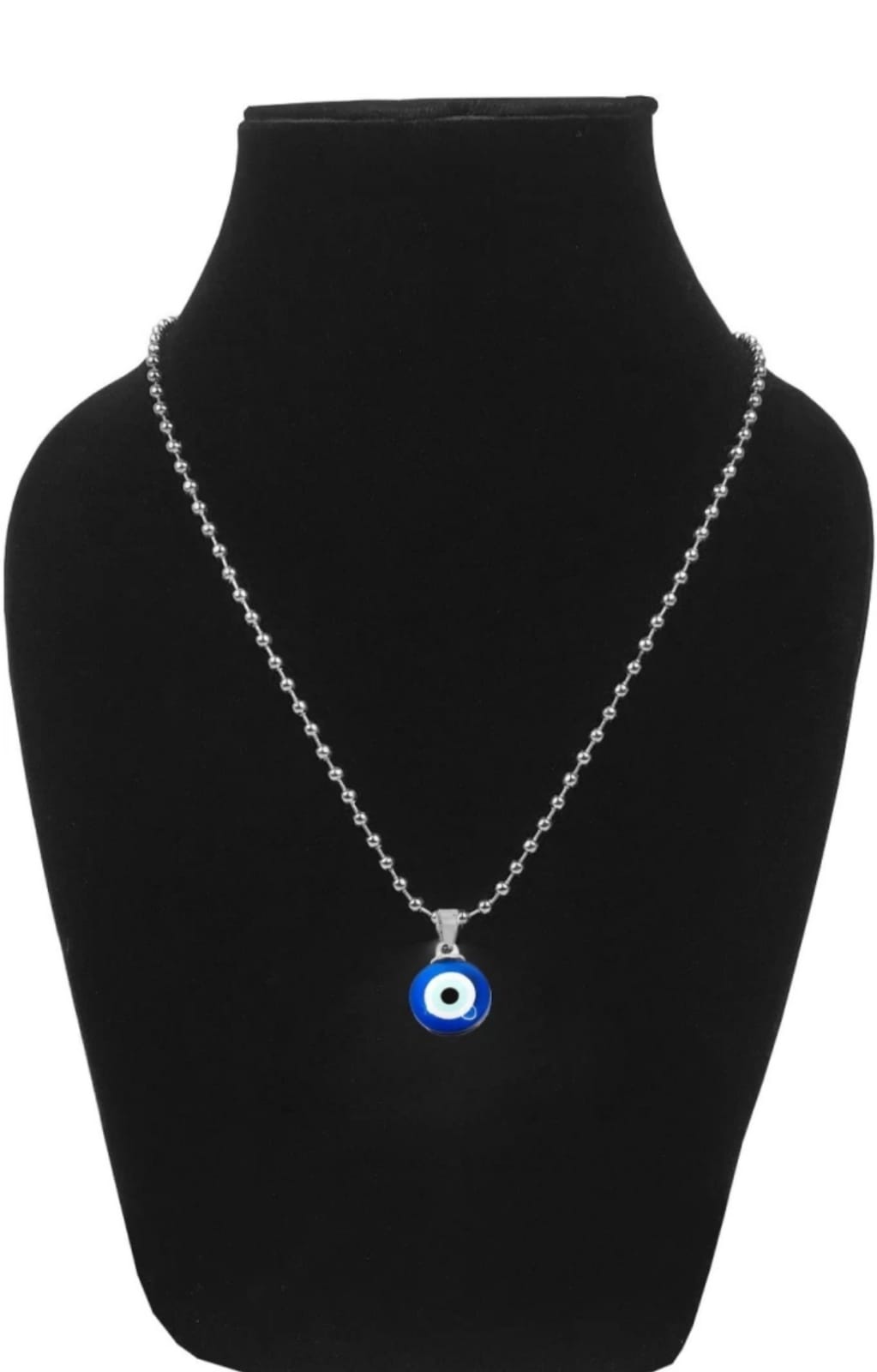 Blue Evil Eye Beads Style Chain Necklace Pendant