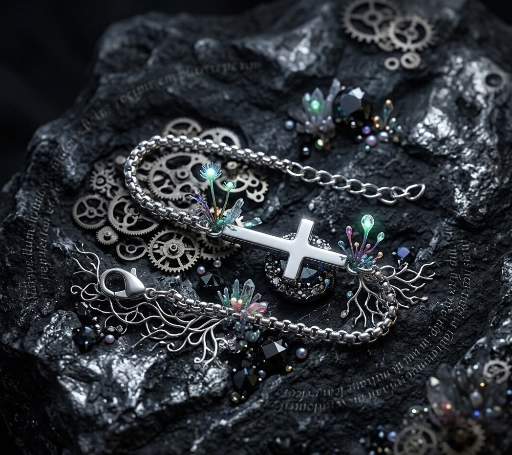 Men's Cross Bracelet | Religious Cross Chain Bracelet for Men