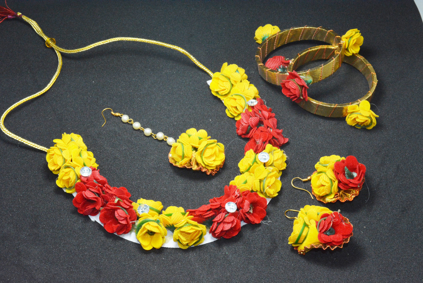 Premium Wedding Haldi Complete Jewellery Set