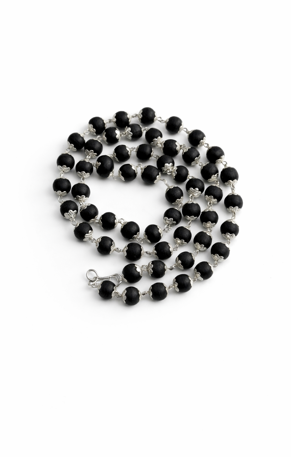 Karungali Beads Necklace for Men | Original Ebony Wood Spiritual Mala | Traditional Black Bead Chain